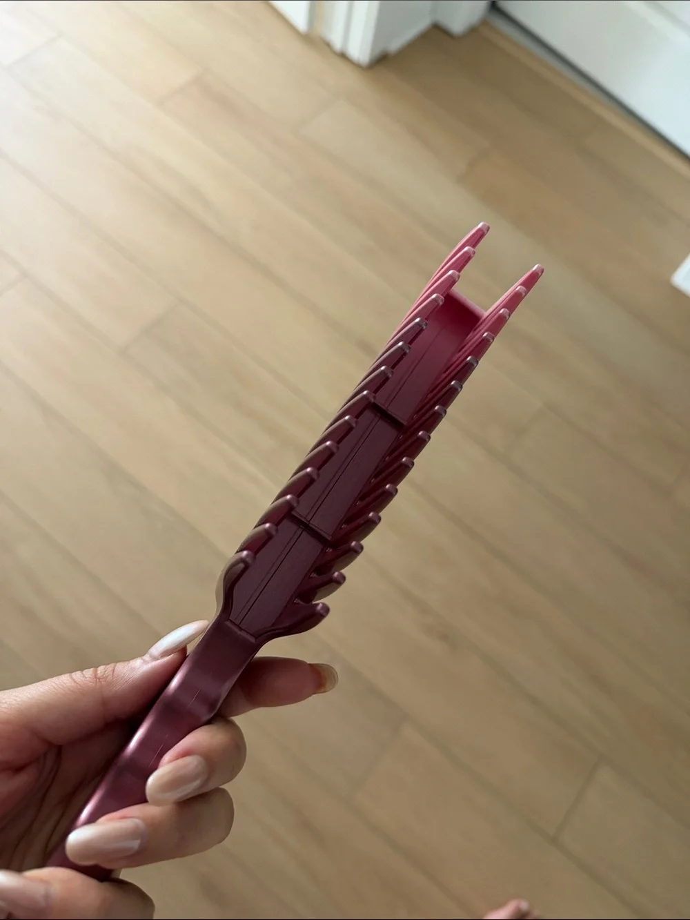 Wide-Tooth Hair Comb for Detangling - Pink